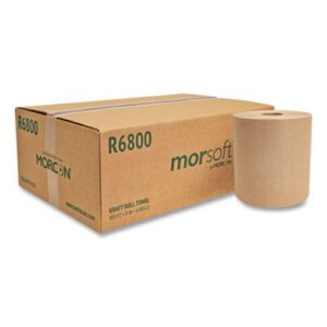 MORSOFT 8” x 800’ BROWN ROLL PAPER TOWELS