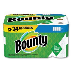 12 -24 DOUBLE ROLLS PACK BOUNTY PAPER TOWELS