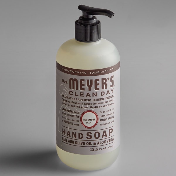 6/ CASE MRS MEYER’S CLEAN DAY “LAVENDER” SCENTED HAND SOAP W/ PUMP