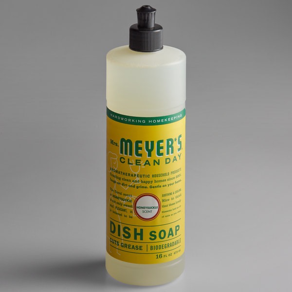 6/ CASE MRS. MEYER’S CLEAN DAY 16 OZ HONEYSUCKLE SCENTED DISH SOAP