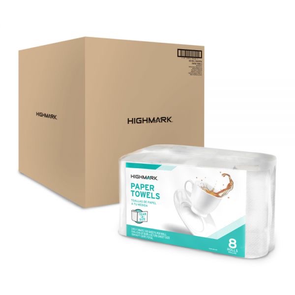 HIGHMARK TEAR-A-SIZE KITCHEN 3-PLY PAPER TOWELS
